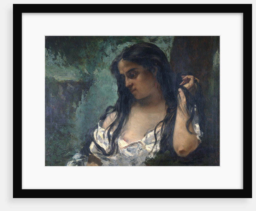 Gypsy in Reflection by Gustave Courbet