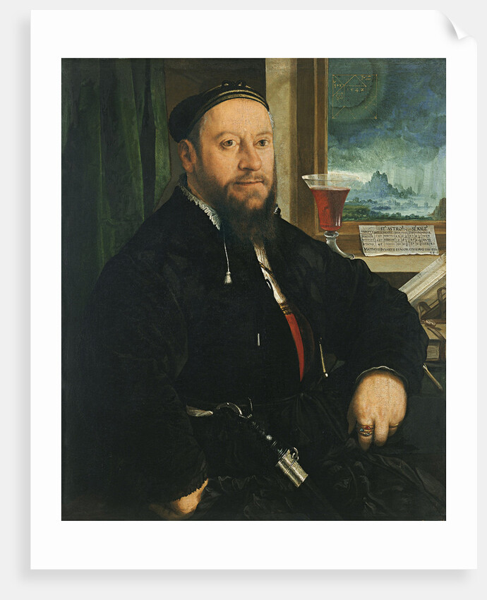 Portrait of Matthäus Schwarz by Christoph Amberger