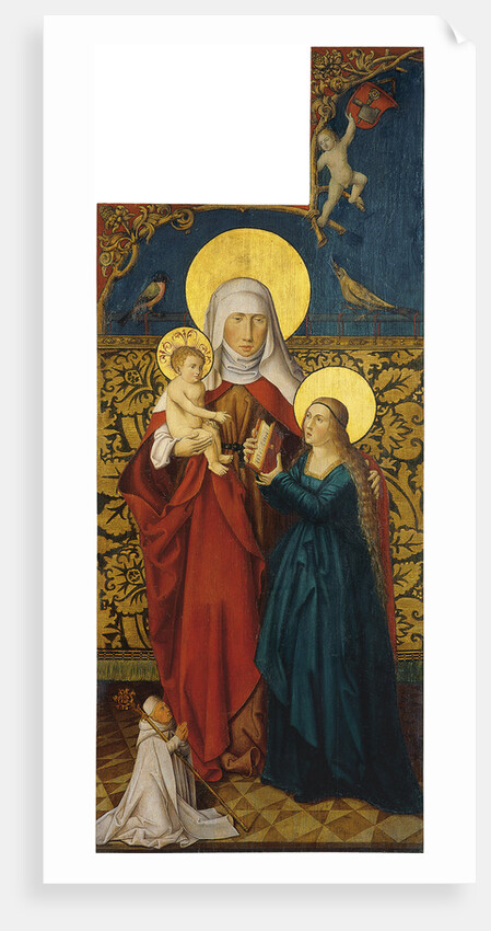 Saint Anne with the Virgin, Child and a Donor by Swabian master