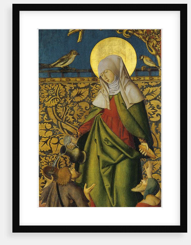 Saint Elizabeth with two Beggars by Swabian master