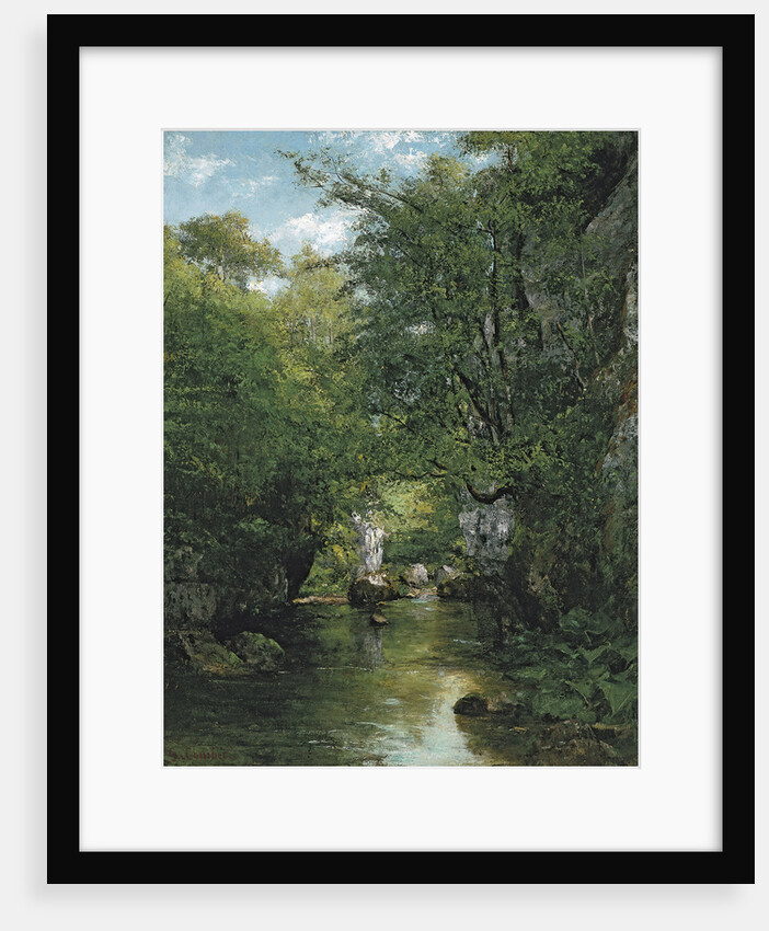 The Stream by Gustave Courbet