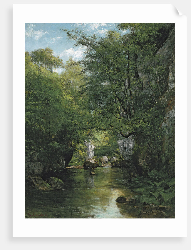 The Stream by Gustave Courbet