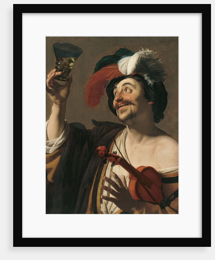 The happy Violinist by Gerrit van Honthorst