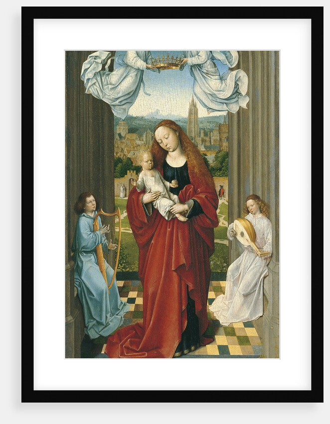 The Virgin and Child between Angels by Master of the André Madonna
