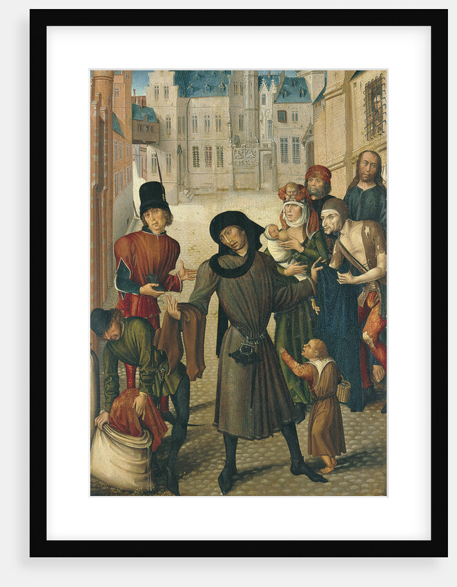Clothing the Naked by Master of St. Gudule