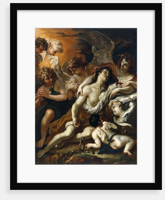 Saint Mary Magdalen surrounded by angels by Sebastiano Ricci