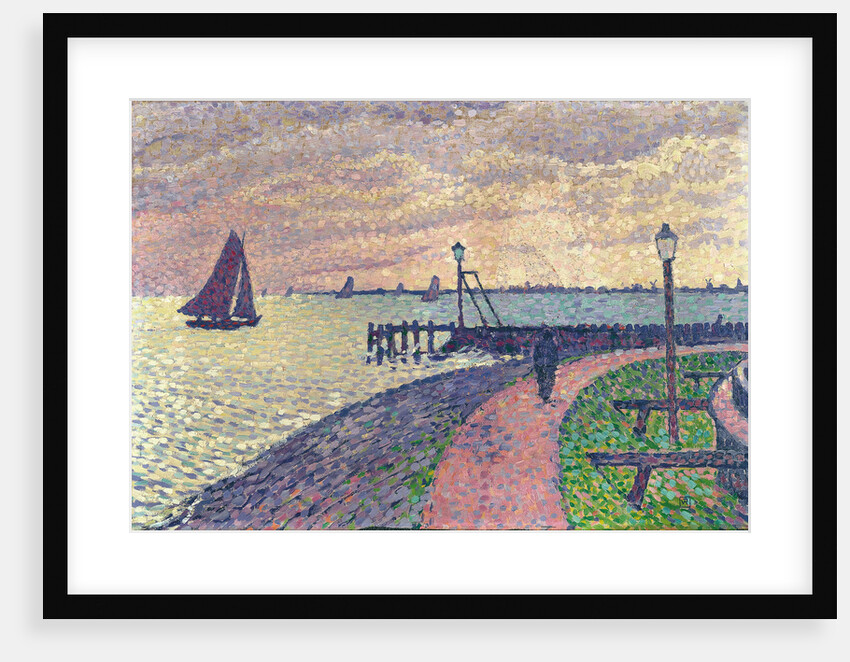 Entrance to the Port of Volendam by Théo van Rysselberghe
