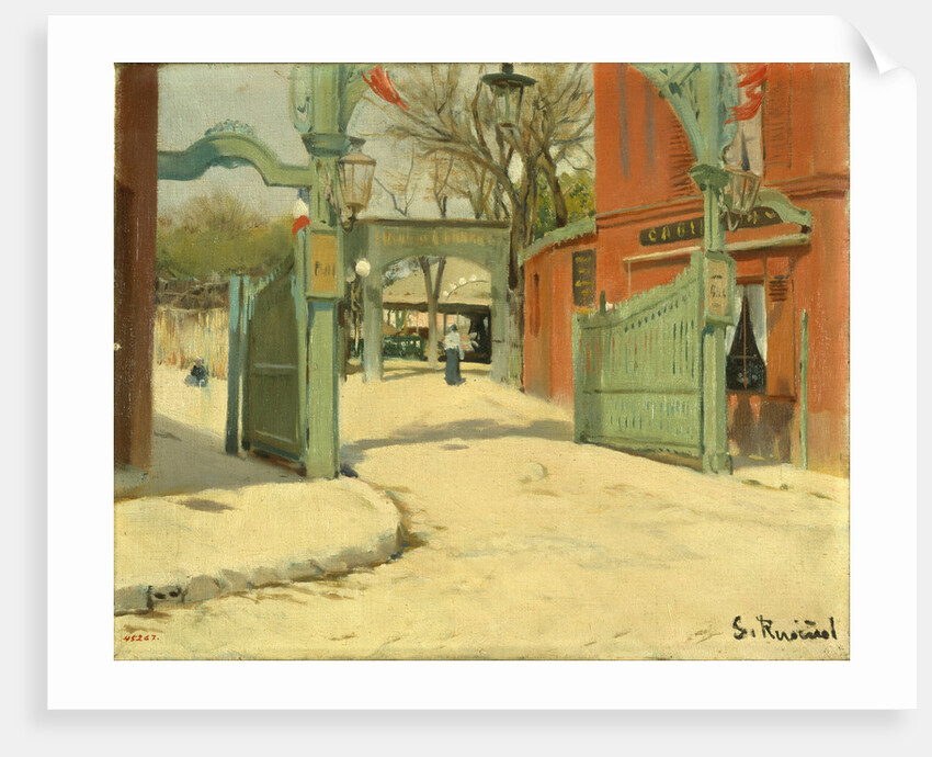 Entrance to the Park of the Moulin de la Galette by Santiago Rusiñol