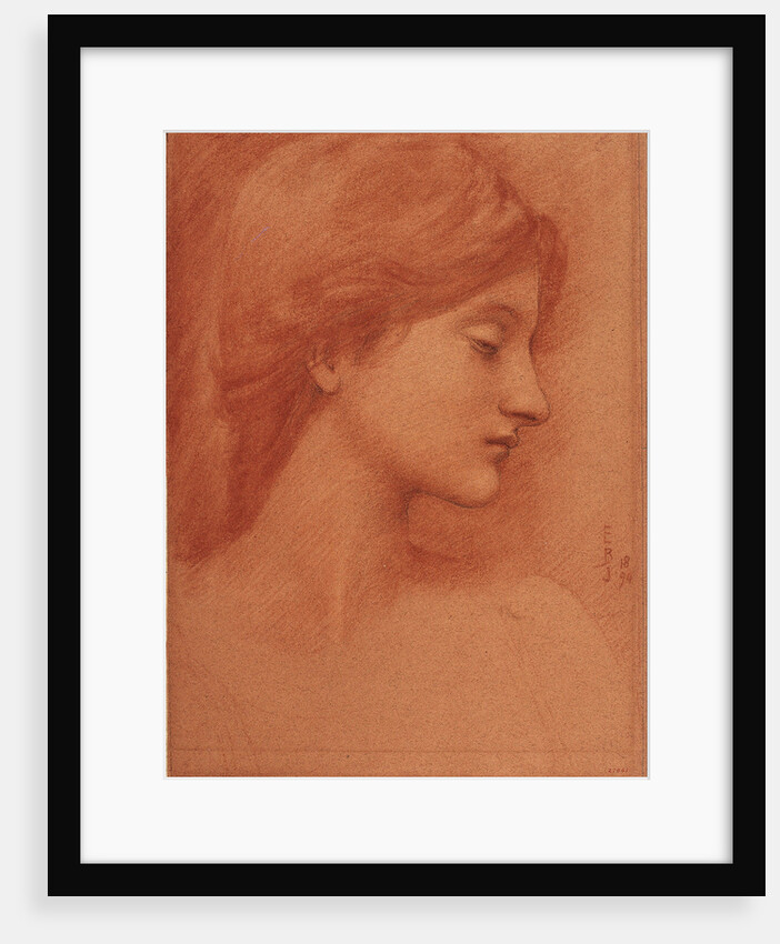 Female Head by Sir Edward Coley Burne-Jones