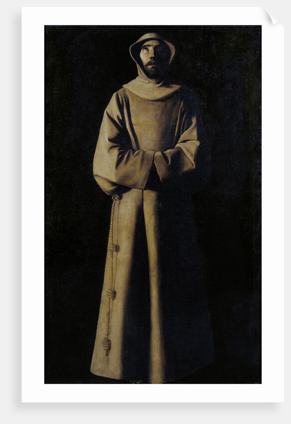 Saint Francis of Assisi after the Vision of Pope Nicholas V by Francisco de Zurbarán