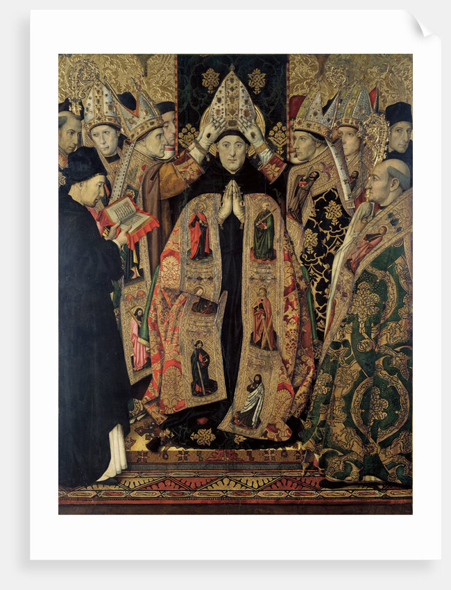 The Consecration of Saint Augustine by Jaume Huguet