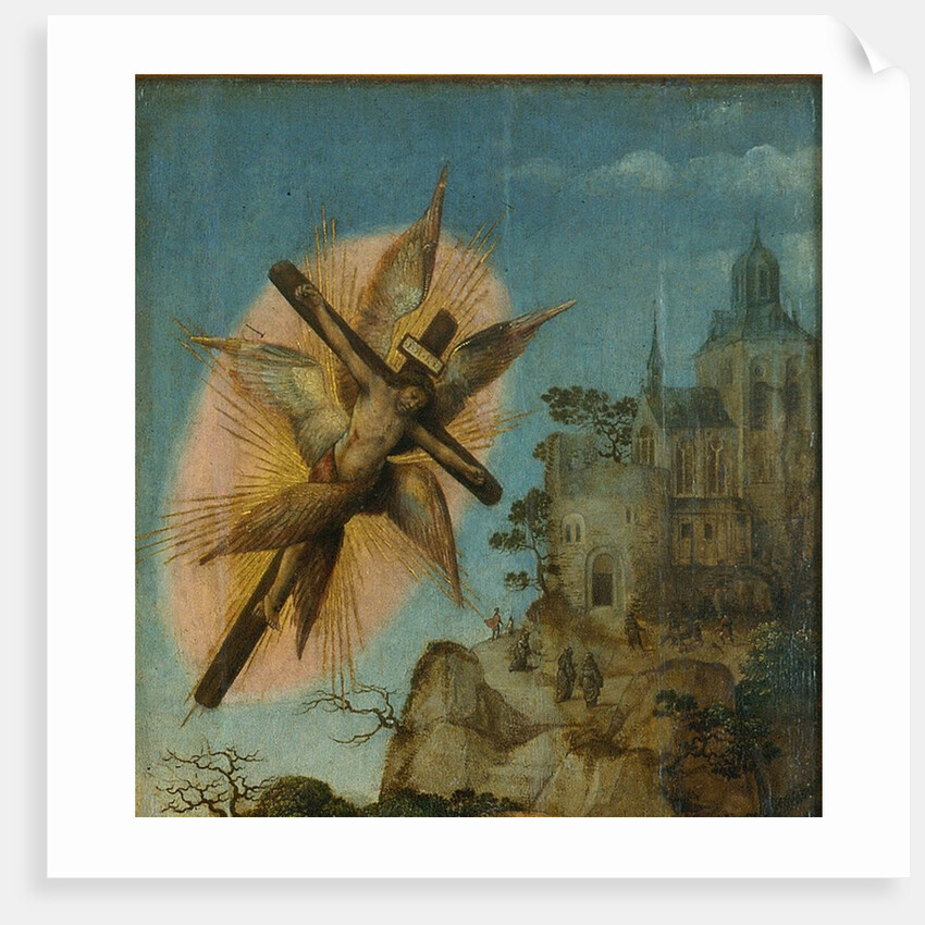 Triptych of the Baptism of Christ (Detail) by Master of Frankfurt
