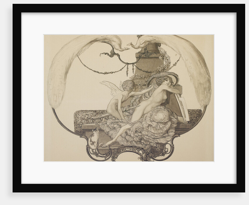 Design for a bookplate by Franz von Bayros