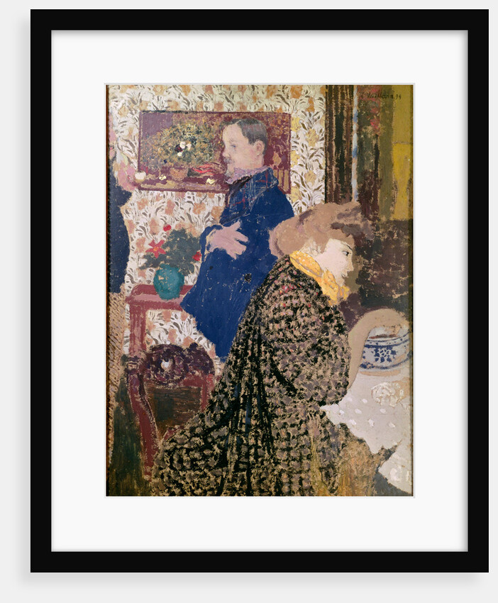 Vallotton and Misia in the Dining Room at Rue Saint-Florentin by Édouard Vuillard