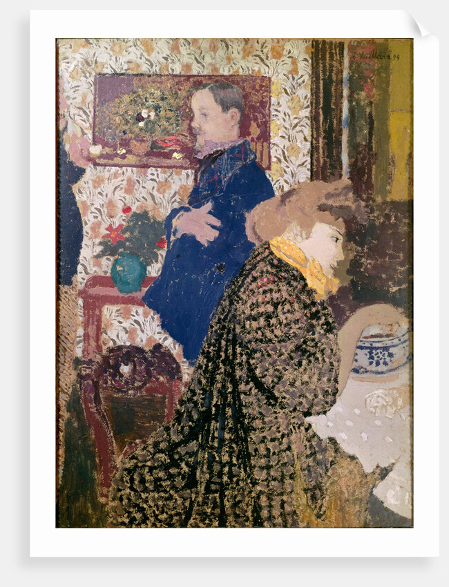 Vallotton and Misia in the Dining Room at Rue Saint-Florentin by Édouard Vuillard