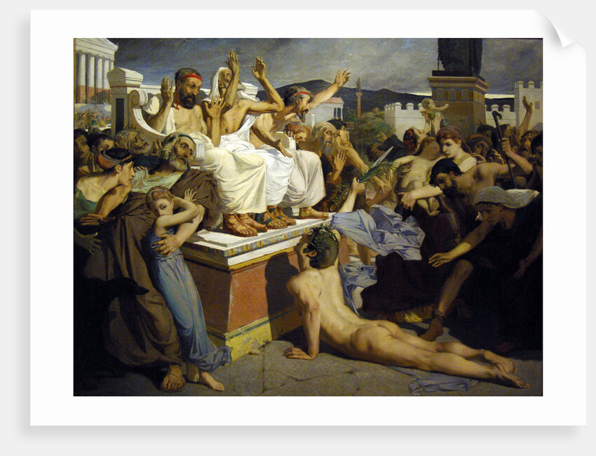 Pheidippides giving word of victory after the Battle of Marathon by Luc-Olivier Merson