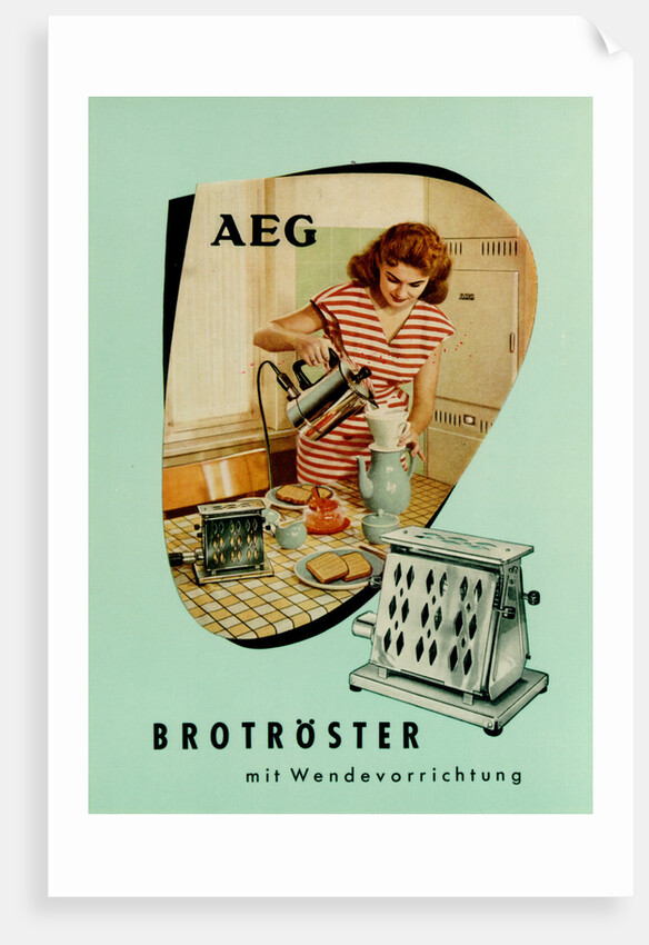 Toaster. AEG advertising by Anonymous