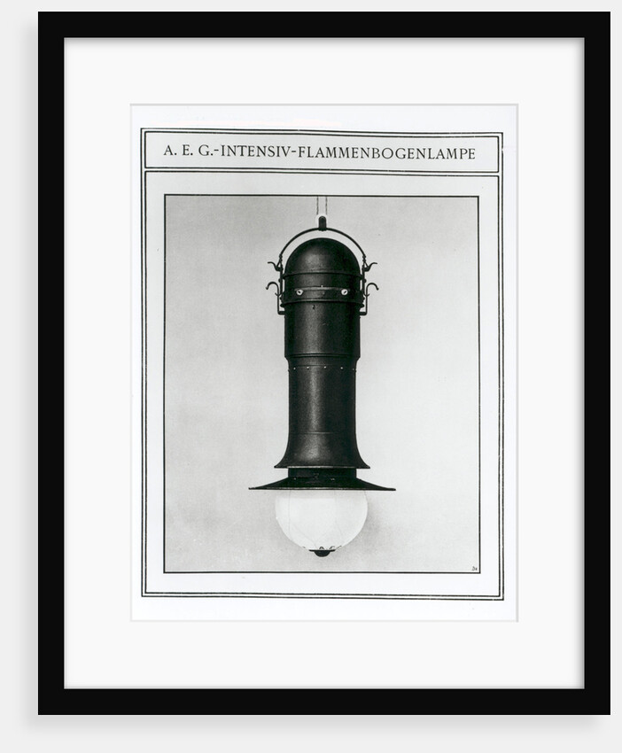 AEG Intensive Flame Arc Lamp by Peter Behrens