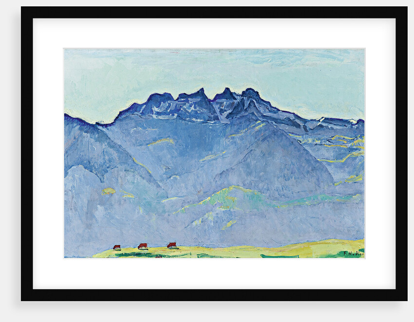 View of the Dents-du-Midi from Champéry by Ferdinand Hodler