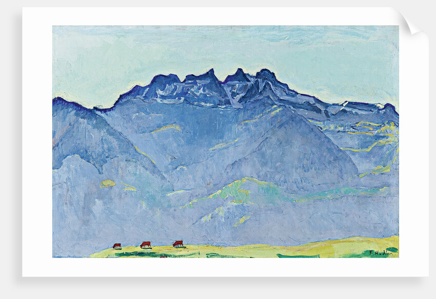 View of the Dents-du-Midi from Champéry by Ferdinand Hodler