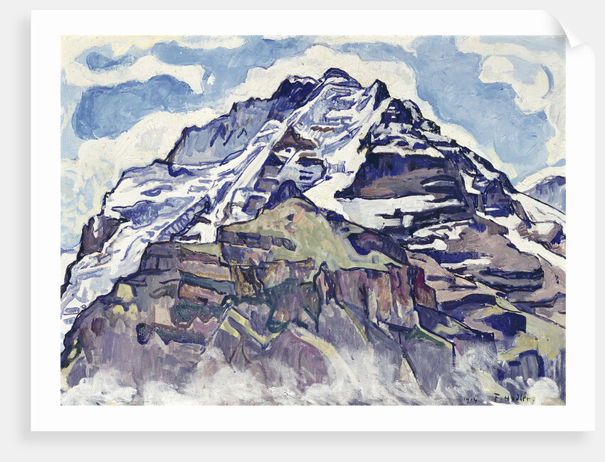 The Jungfrau, as Seen from Muerren by Ferdinand Hodler