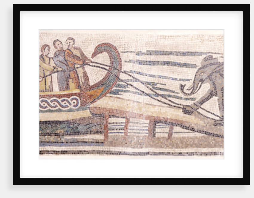 Boarding an elephant on a ship by Classical Antiquities