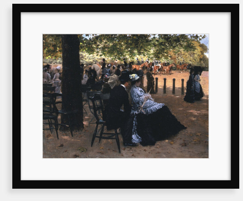 Fliration, Hyde Park by Giuseppe De Nittis