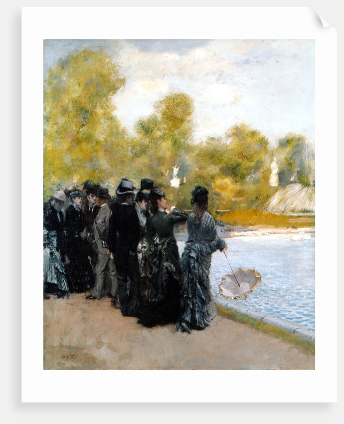 The Pool in the Jardin du Luxembourg by Giuseppe De Nittis