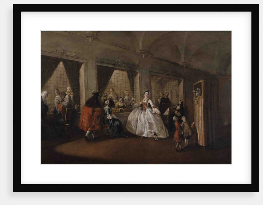 The Parlor of the Nuns at San Zaccaria by Francesco Guardi