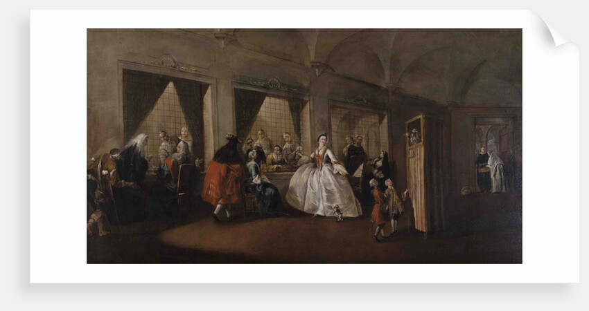 The Parlor of the Nuns at San Zaccaria by Francesco Guardi