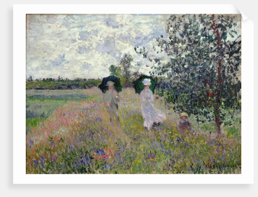 Taking a walk near Argenteuil by Claude Monet