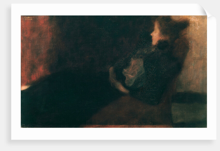 Lady at the Fireplace by Gustav Klimt