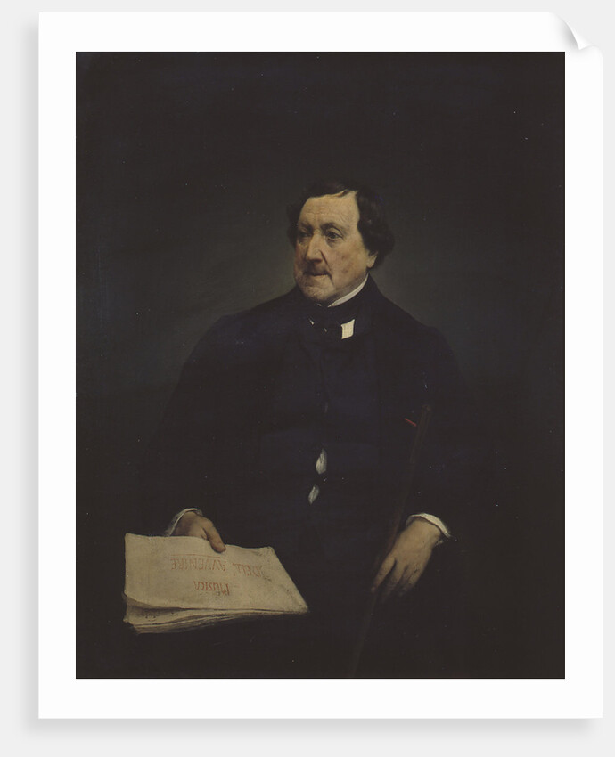 Portrait of the composer Gioachino Antonio Rossini by Francesco Hayez