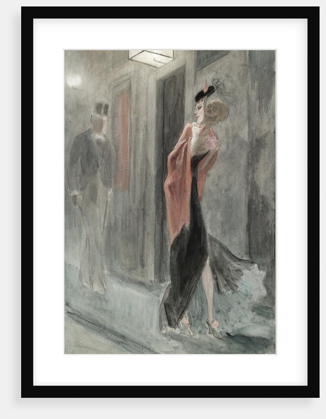 Street corner, four in the morning (Parodie humaine) by Félicien Rops