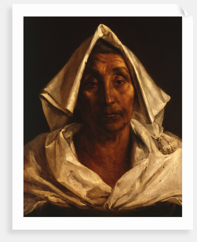 Old Italian Woman by Théodore Géricault
