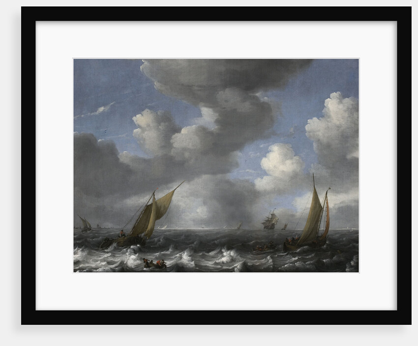 Seascape with Fishing Boats by Ludolf Bakhuizen