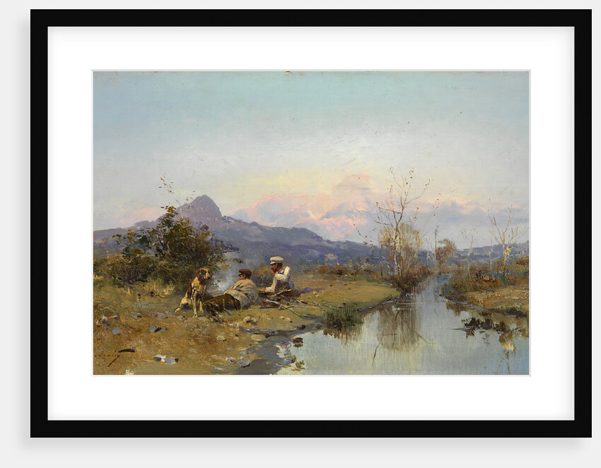 The Hunters at Rest by Sergei Ivanovich Vasilkovsky