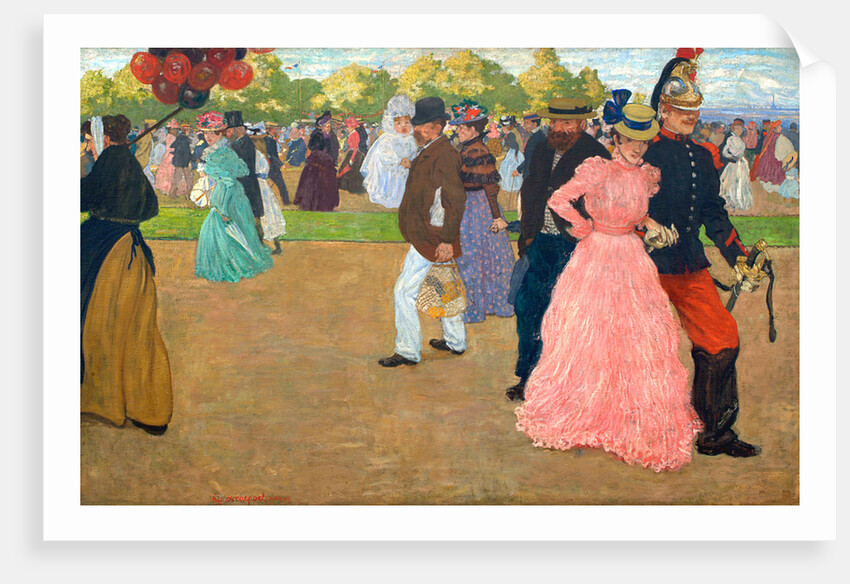 Sunday Stroll in the Bois de Boulogne by Henri Jacques Edouard Evenepoel
