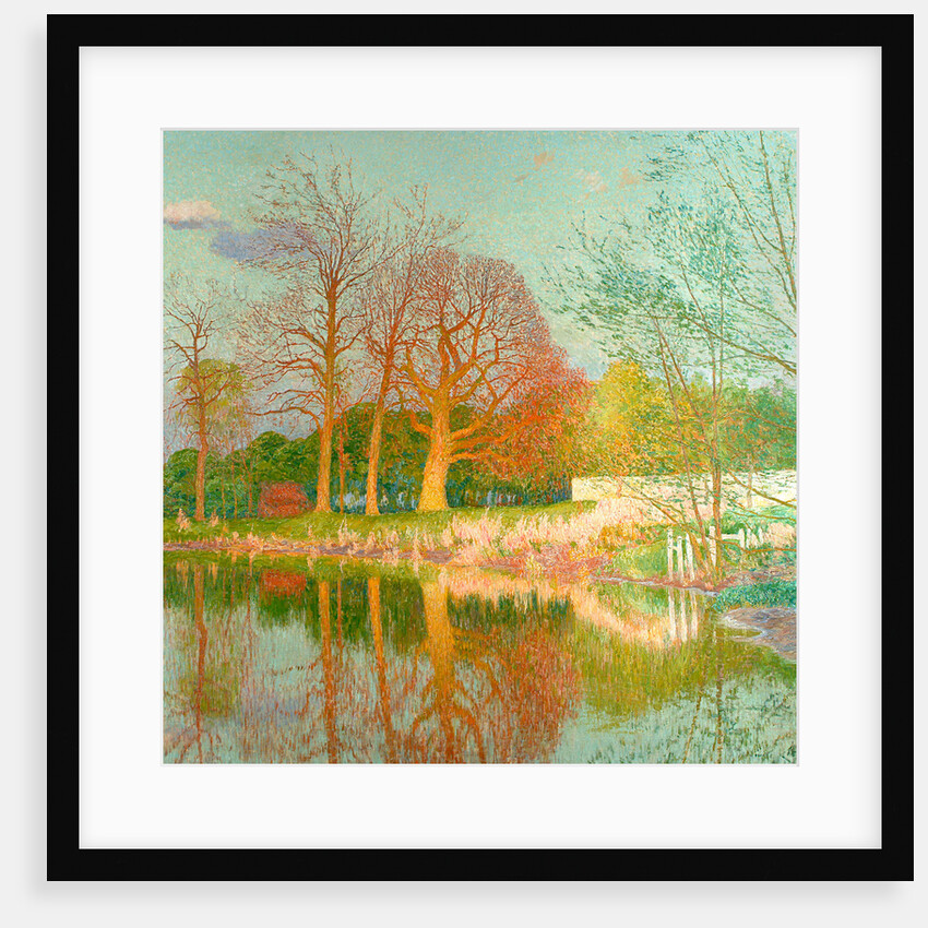 Chestnut Tree in the Evening Sun by Émile Claus