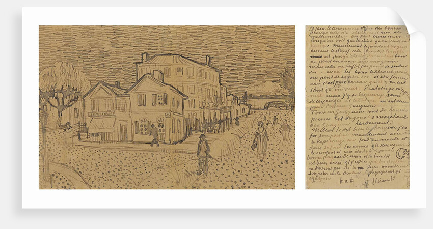 The Yellow House (The street), Letter to Theo from Arles, Saturday, 29 September 1888 by Vincent van Gogh
