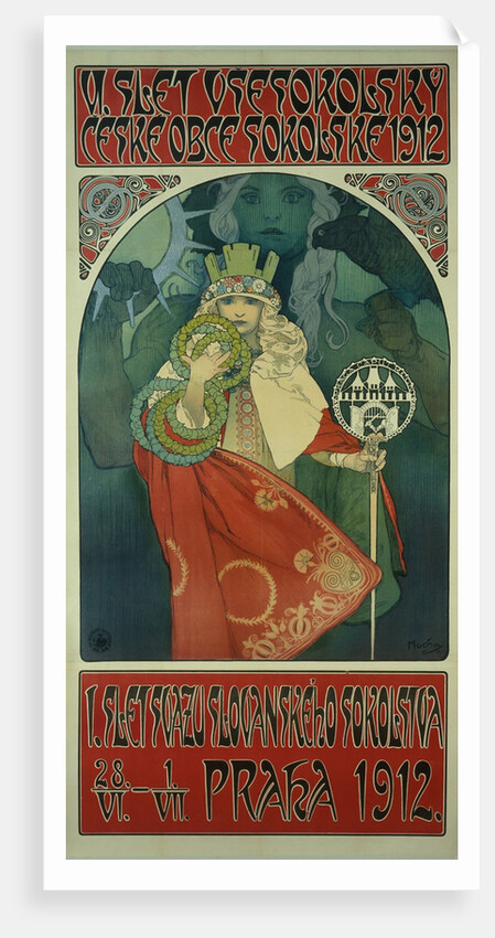 Sokol Festival (Poster) by Alfons Marie Mucha