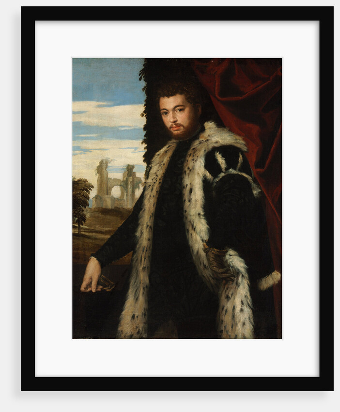 Portrait of a Young Man Wearing Lynx Fur by Paolo Veronese