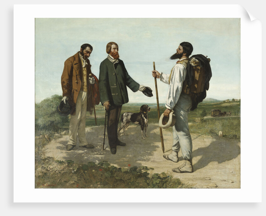 Bonjour, Monsieur Courbet by Gustave Courbet
