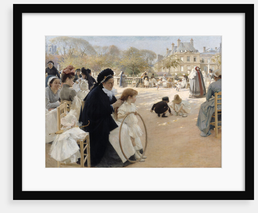 The Luxembourg Gardens, Paris by Albert Gustaf Aristides Edelfelt