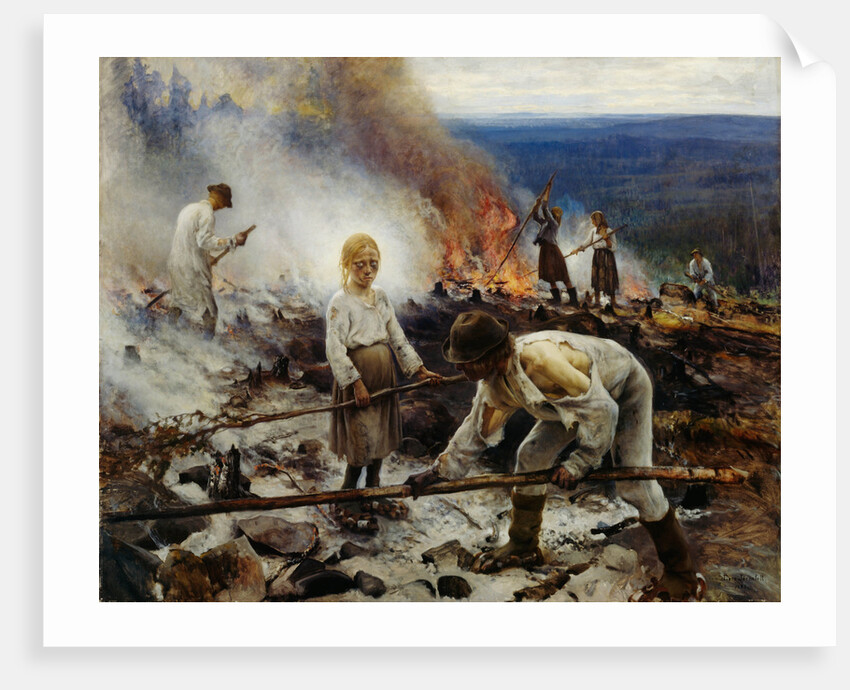 Under the Yoke (Burning the Brushwood) by Eero Järnefelt
