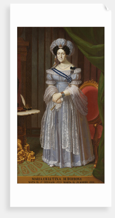 Maria Cristina of Naples and Sicily, Queen of Sardinia by Anonymous