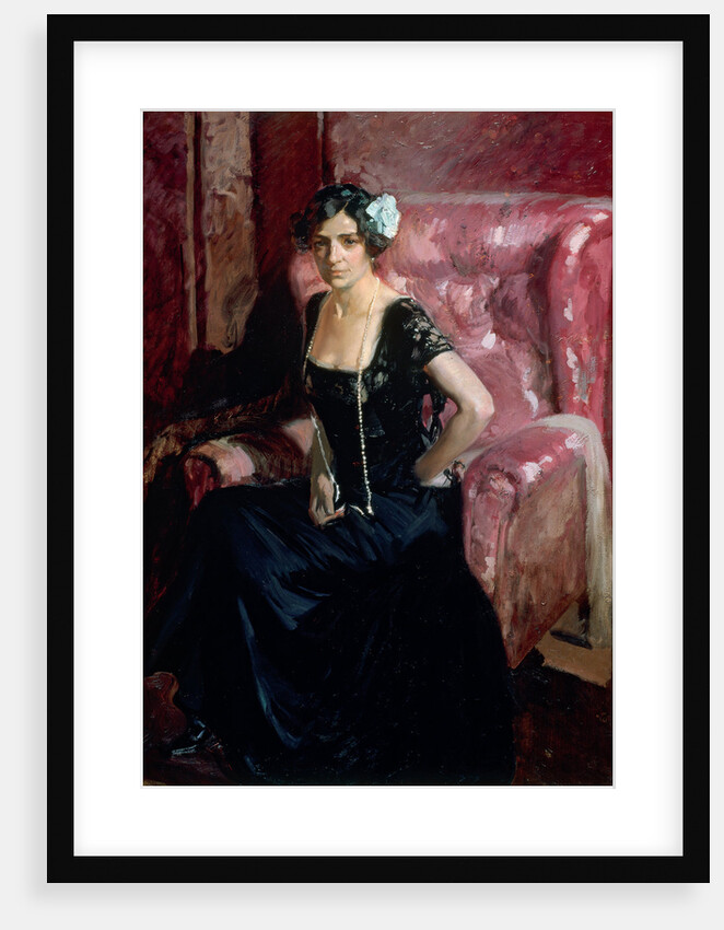 Clotilde in an Evening Dress by Joaquín Sorolla y Bastida