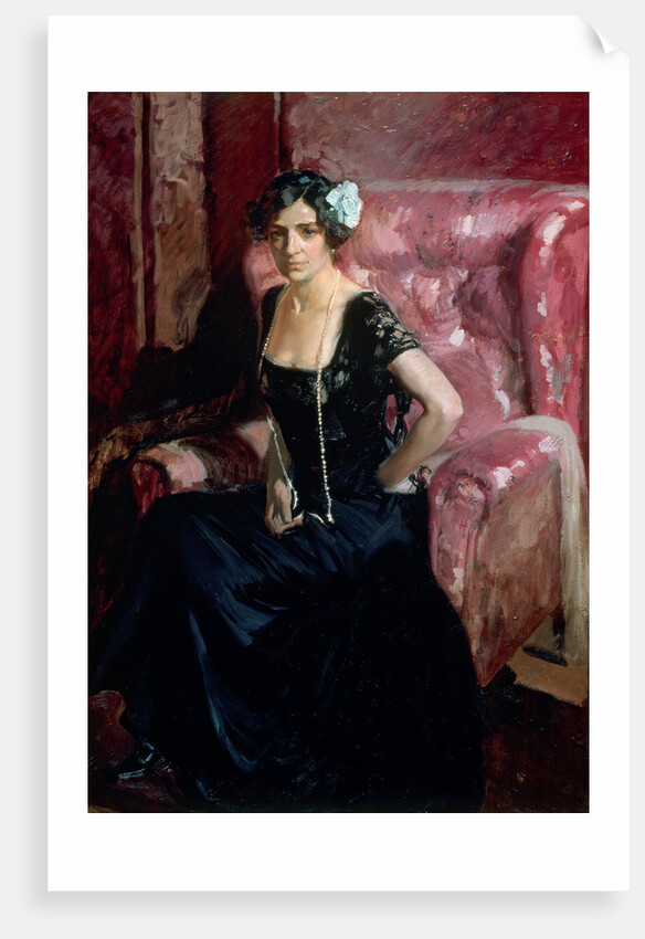 Clotilde in an Evening Dress by Joaquín Sorolla y Bastida