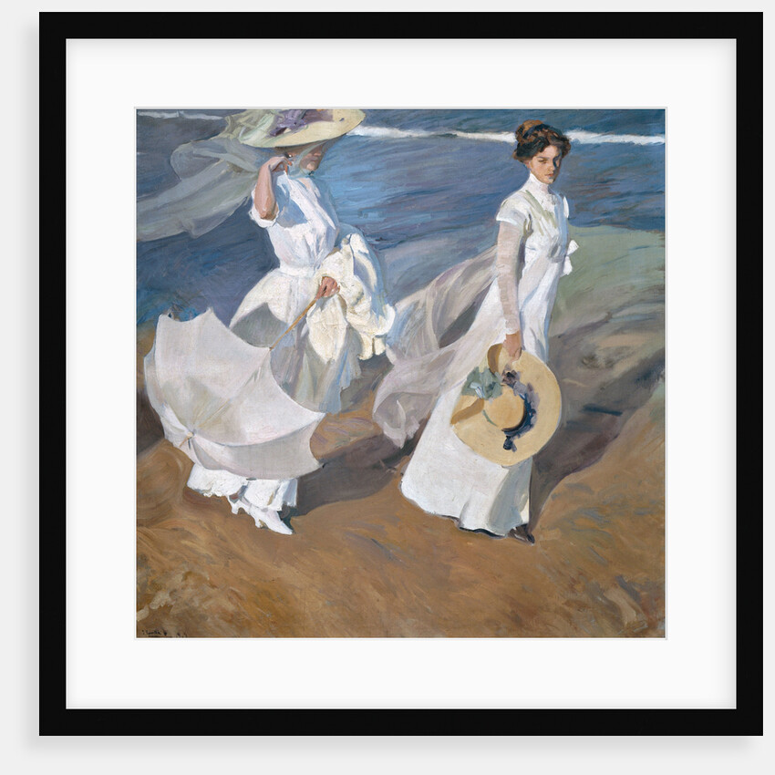 Strolling along the Seashore by Joaquín Sorolla y Bastida