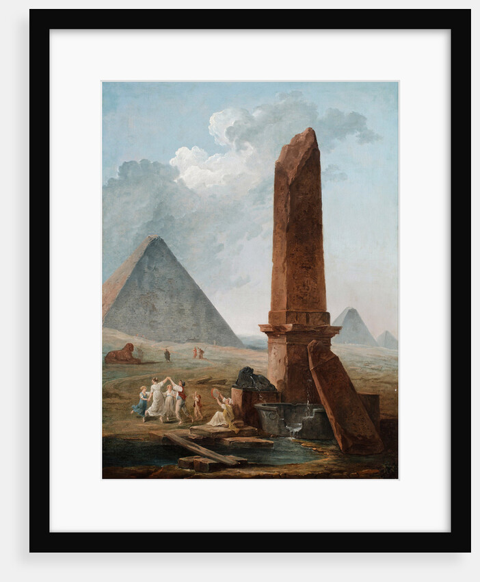 The Farandole Amidst Egyptian Monuments by Hubert Robert